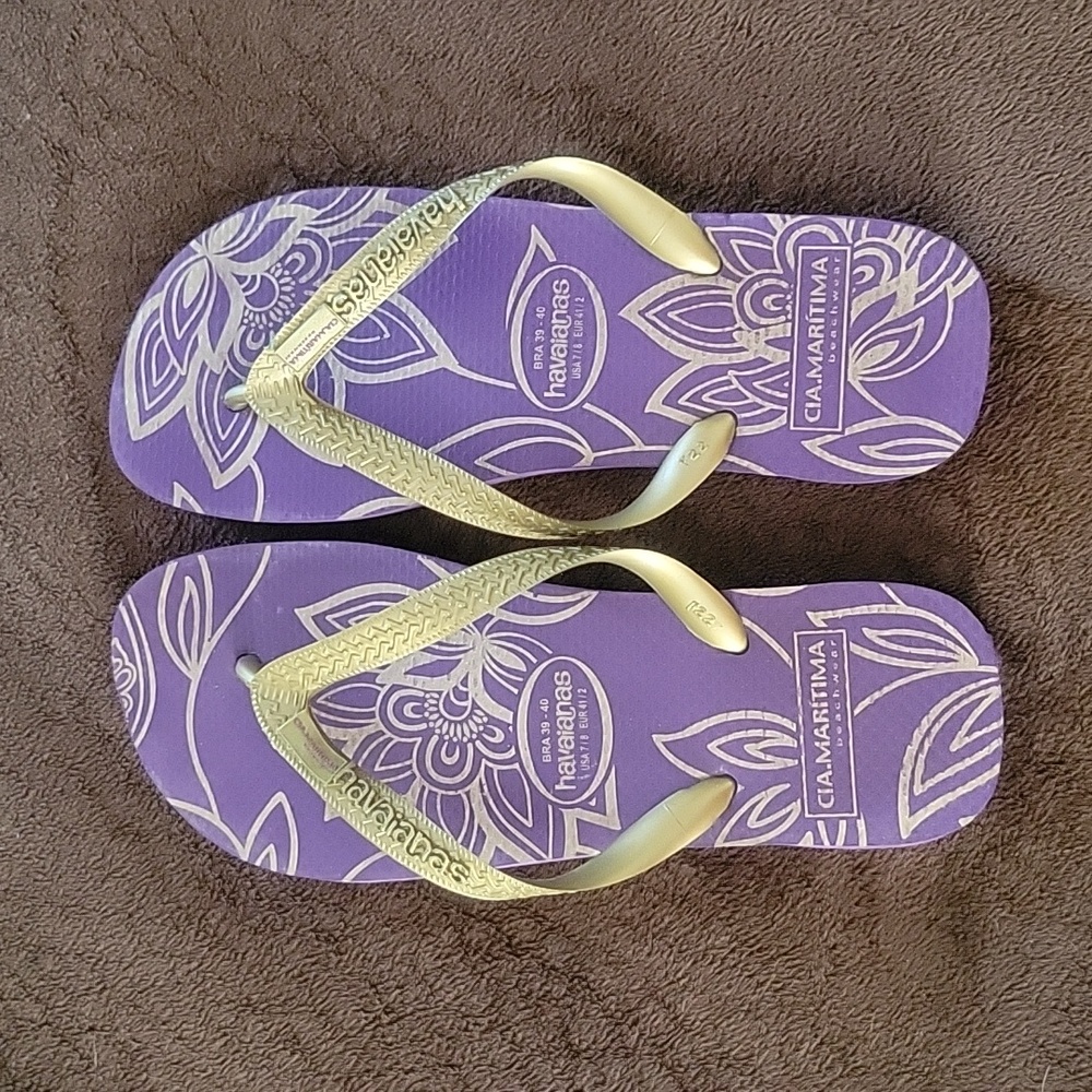 HAVAIANAS Purple Flip Flops/Sandals